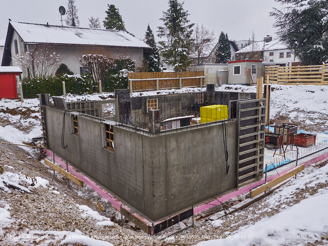 14.12.2022 - Neubau eines Mehrfamilienhause in der Niederalmstraße 16 in Neuperlach-Trudering